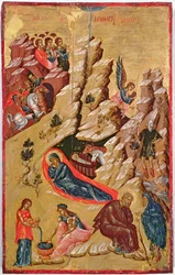 Ikone der Geburt Christi